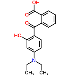 2-[4-(Diethylamino)-2-hydroxybenzoyl]benzoic acid structure