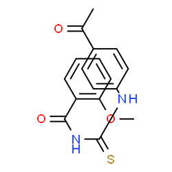 N-{[(4-acetylphenyl)amino]carbonothioyl}-2-methoxybenzamide结构式