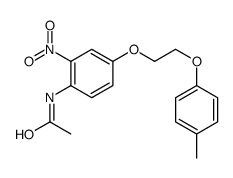 N-[4-[2-(4-methylphenoxy)ethoxy]-2-nitrophenyl]acetamide结构式
