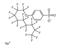 4-[(十七氟壬烯基)氧基]苯磺酸钠结构式