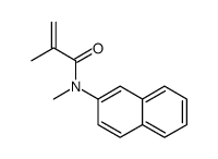 N,2-dimethyl-N-naphthalen-2-ylprop-2-enamide结构式