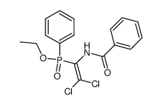 (1-benzoylamino-2,2-dichloro-vinyl)-phenyl-phosphinic acid ethyl ester结构式
