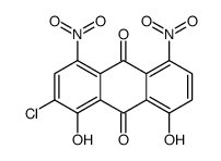 2-chloro-1,8-dihydroxy-4,5-dinitroanthracene-9,10-dione结构式