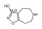 5,6,7,8-tetrahydro-4H-[1,2]oxazolo[4,5-d]azepin-3-one,hydrate结构式
