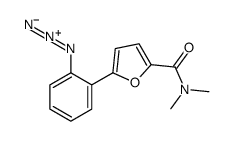 5-(2-azidophenyl)-N,N-dimethylfuran-2-carboxamide结构式