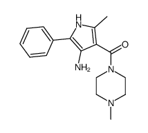 1-(4-amino-2-methyl-5-phenyl-pyrrole-3-carbonyl)-4-methyl-piperazine Structure