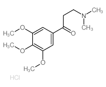 1-Propanone,3-(dimethylamino)-1-(3,4,5-trimethoxyphenyl)-, hydrochloride (1:1)结构式