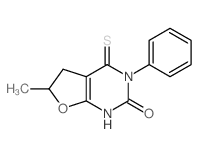 Furo[2,3-d]pyrimidin-2(1H)-one,3,4,5,6-tetrahydro-6-methyl-3-phenyl-4-thioxo-结构式