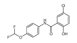 5-chloro-N-[4-(difluoromethoxy)phenyl]-2-hydroxybenzamide Structure