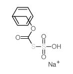 Thiosulfuric acid,anhydride with phenylmethyl carbonothioate, sodium salt (1:1) Structure