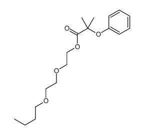 2-(2-butoxyethoxy)ethyl 2-methyl-2-phenoxypropanoate Structure