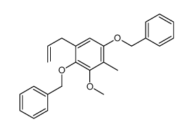 3-methoxy-2-methyl-1,4-bis(phenylmethoxy)-5-prop-2-enylbenzene结构式