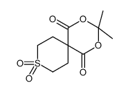 3,3-dimethyl-9,9-dioxo-2,4-dioxa-9λ6-thiaspiro[5.5]undecane-1,5-dione结构式