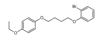 1-bromo-2-[4-(4-ethoxyphenoxy)butoxy]benzene结构式