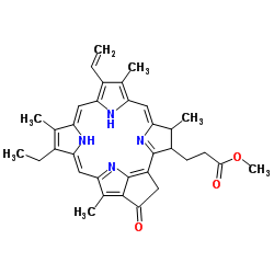 Methyl pyropheophorbide-a structure
