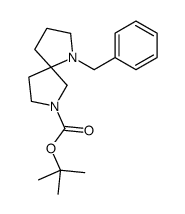 1-苄基-1,7-二氮杂螺[4.4]壬烷-7-羧酸叔丁酯结构式