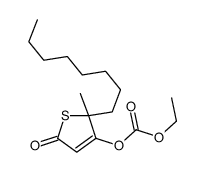 ethyl (2-methyl-2-octyl-5-oxothiophen-3-yl) carbonate结构式