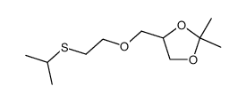 4-(2-isopropylsulfanyl-ethoxymethyl)-2,2-dimethyl-[1,3]dioxolane Structure