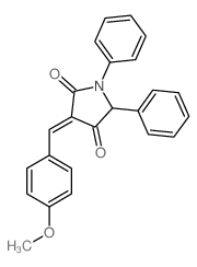 2,4-Pyrrolidinedione,3-[(4-methoxyphenyl)methylene]-1,5-diphenyl- picture