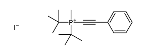 ditert-butyl-methyl-(2-phenylethynyl)phosphanium,iodide Structure