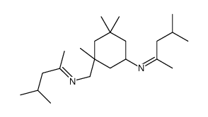 N-(1,3-dimethylbutylidene)-5-[(1,3-dimethylbutylidene)amino]-1,3,3-trimethylcyclohexanemethylamine结构式
