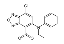 7-chloro-N-ethyl-4-nitro-N-phenyl-2,1,3-benzoxadiazol-5-amine结构式