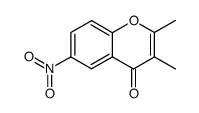 2,3-dimethyl-6-nitro-chromen-4-one结构式
