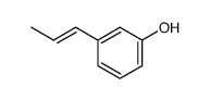 (E)-3-(prop-1-en-1-yl)phenol结构式