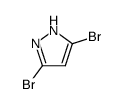3,5-二溴-1H-吡唑结构式