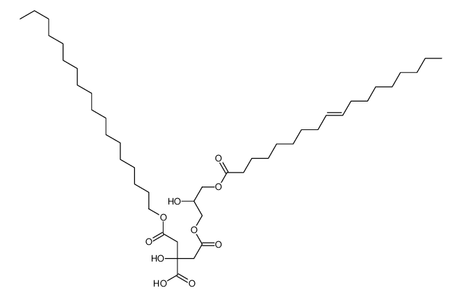 2-hydroxy-2-[2-[2-hydroxy-3-[(E)-octadec-9-enoyl]oxypropoxy]-2-oxoethyl]-4-octadecoxy-4-oxobutanoic acid Structure