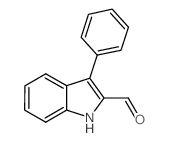 3-Phenyl-1H-indole-2-carbaldehyde结构式