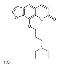 9-[3-(diethylamino)propoxy]furo[3,2-g]chromen-7-one,hydrochloride Structure