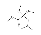 methyl 2,2-dimethoxy-4-methylpentanoate结构式