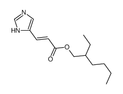 2-ethylhexyl 3-(1H-imidazol-5-yl)prop-2-enoate Structure