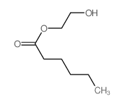 Hexanoic acid,2-hydroxyethyl ester Structure