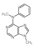 9H-Purin-6-amine,N,9-dimethyl-N-phenyl-结构式