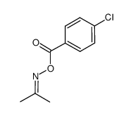 O-(4-chlorobenzoyl)acetoxime结构式