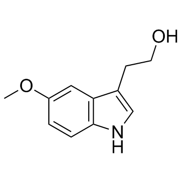 5-甲氧基吲哚-3-乙醇结构式