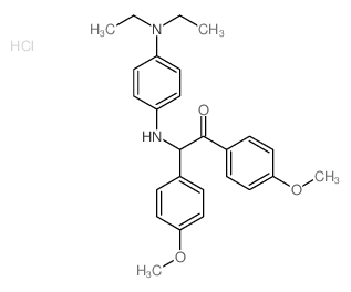 2-[(4-diethylaminophenyl)amino]-1,2-bis(4-methoxyphenyl)ethanone Structure
