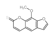 7H-Furo[3,2-g][1]benzopyran-7-thione,9-methoxy-结构式
