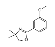 4,5-DIHYDRO-2-(3-METHOXYPHENYL)-4,4-DIMETHYLOXAZOLE结构式