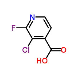 3-Chloro-2-fluoroisonicotinic acid structure