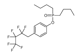 Dibutylphosphinic acid p-(2,2,3,3,4,4,4-heptafluorobutyl)phenyl ester Structure