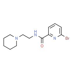 6-bromo-pyridine-2-carboxylic acid(2-piperidin-1-yl-ethyl)amide结构式