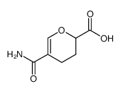 5-carbamoyl-3,4-dihydro-2H-pyran-2-carboxylic acid结构式