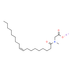 potassium (Z)-N-methyl-N-(1-oxo-9-octadecenyl)aminoacetate Structure