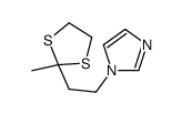 1H-Imidazole,1-[2-(2-methyl-1,3-dithiolan-2-yl)ethyl]-(9CI)结构式