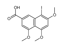 8-碘-4,5,7-三甲氧基-2-萘羧酸结构式