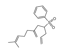 ((10-methyl-6-methyleneundeca-1,9-dien-4-yl)sulfonyl)benzene结构式