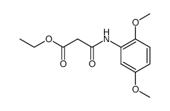 N-(2',5'-dimethoxyphenyl)-2-ethoxycarbonylacetamide结构式